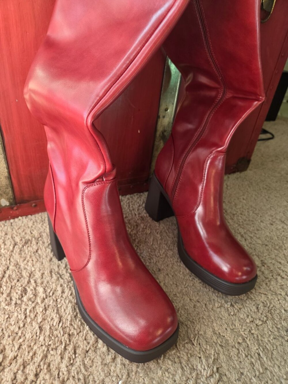 New Burgundy / Deep Red Boots! 👢✨